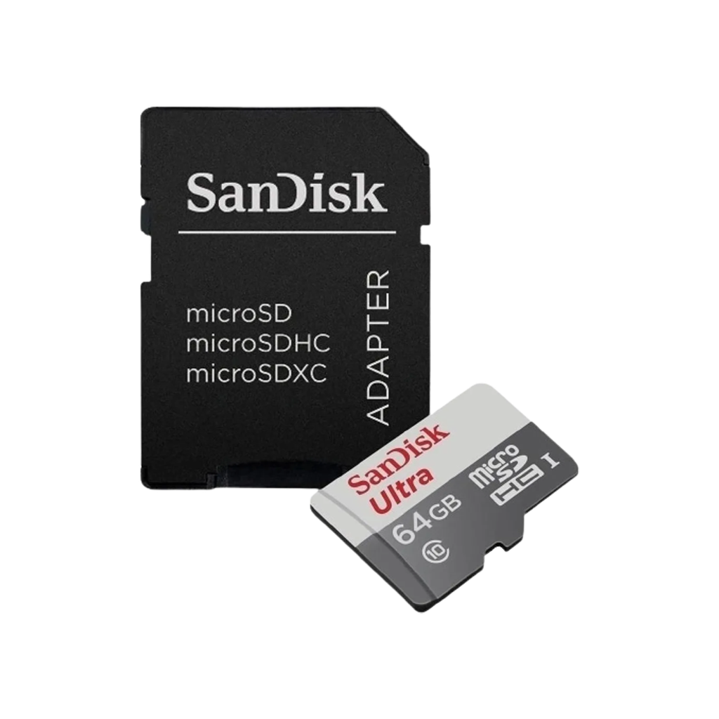 TARJETA MICRO SD SANDISK ULTRA 64GB C10 C/ADAP 100M
