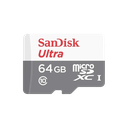 TARJETA MICRO SD SANDISK ULTRA 64GB C10 C/ADAP 100M