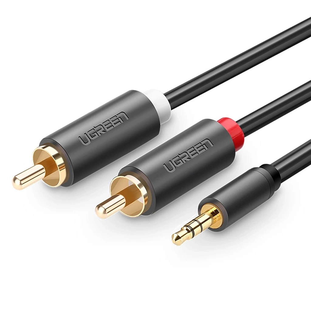 AV102  CABLE AUDIO 3.5MM MACHO A 2 RCA MACHO 3M