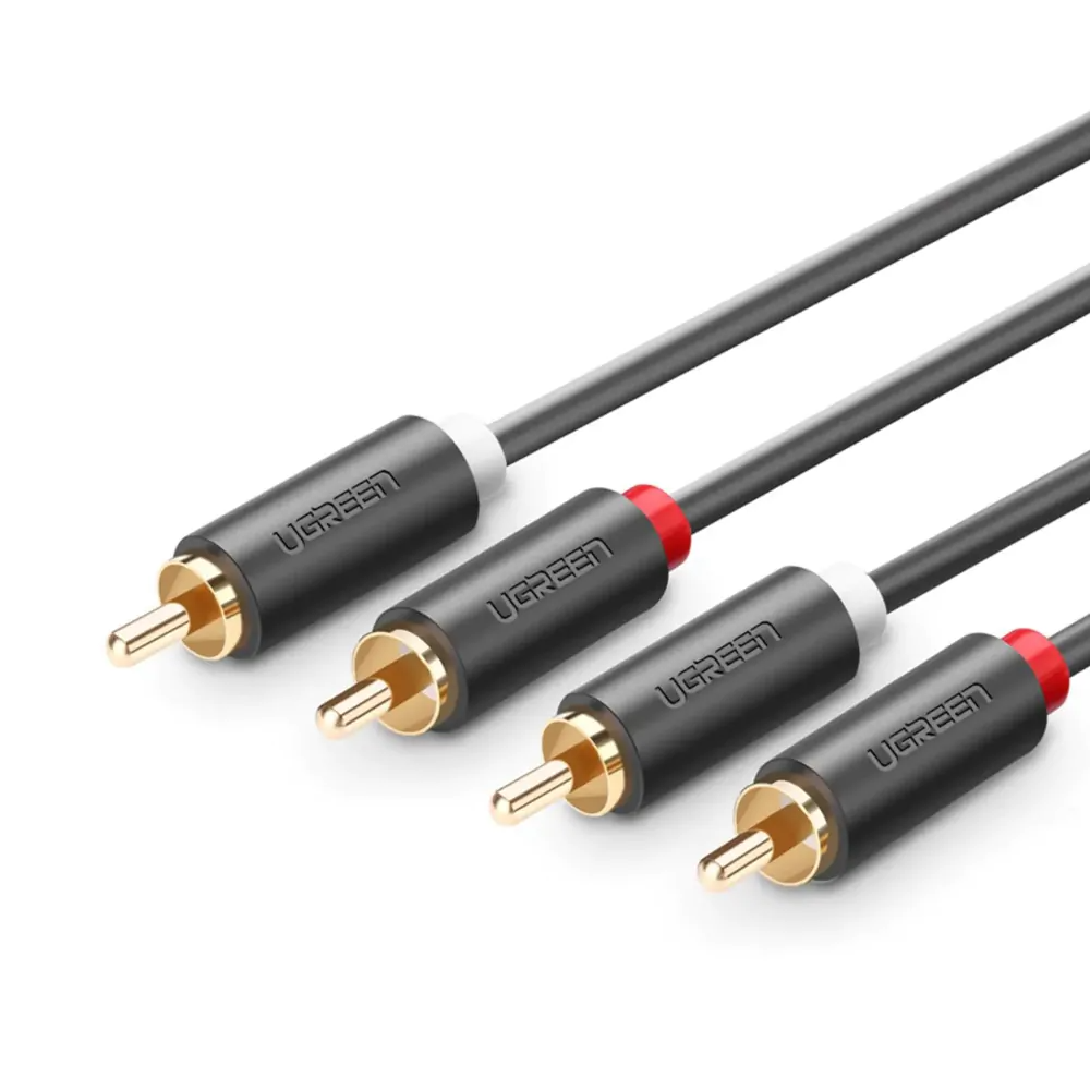 AV104  CABLE AUDIO 2 RCA MACHO A 2 RCA MACHO 3M