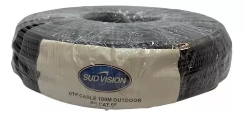 SUDVISION CABLE UTP CAT5E EXTERIOR 100MT 70% COBRE CCA