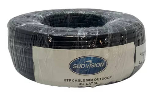 SUDVISION CABLE UTP CAT5E EXTERIOR 50MT 100% COBRE BC