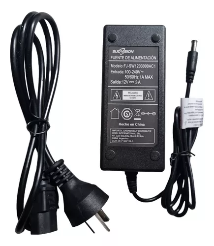 SUDVISION FUENTE ALIMENTACION 12V 3A