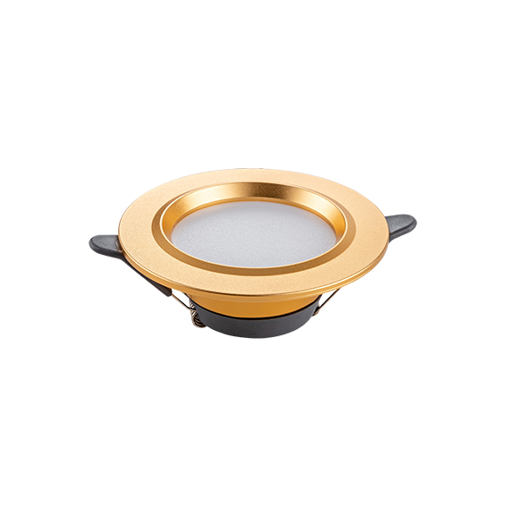 FOREST LIGHTING LAMPARA DOWNLIGHT WD2-25-5-5W TRIPLE CCT-CARCASA BLANCA+DORADO