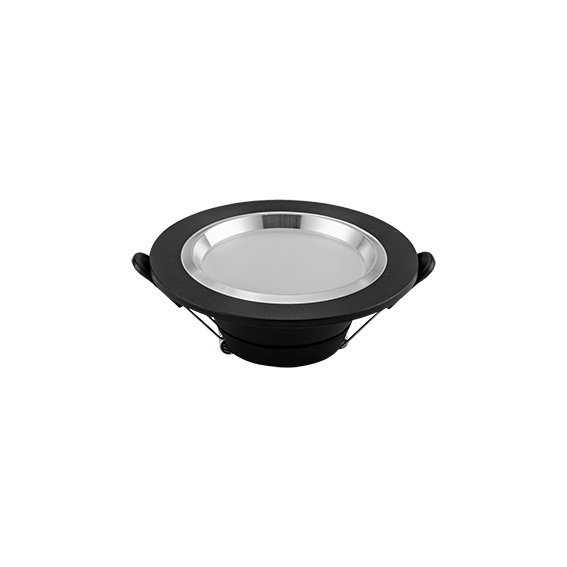FOREST LIGHTING LAMPARA DOWNLIGHT WD2-25-5-5W TRIPLE CCT-CARCASA NEGRA+PLATA