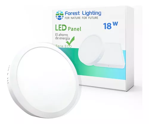 FOREST LIGHTING PLAFON REDONDO DE LED ADOSAR WP10-02-18-18W LUZ FRIA 6500K