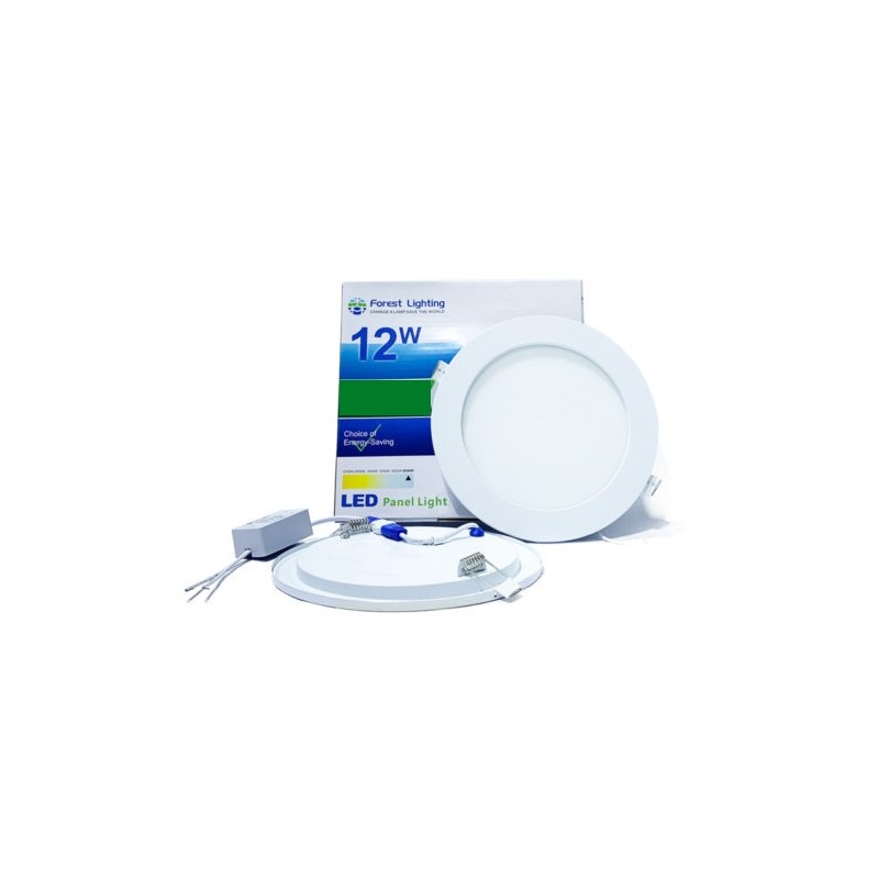 FOREST LIGHTING PLAFON REDONDO DE LED EMBUTIR WP10-01-12-12W LUZ FRIA 6500K