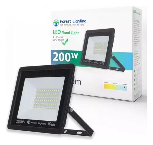 FOREST LIGHTING REFLECTOR LED WY20-07-200-200W LUZ FRIA 6500K