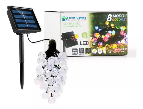 FOREST LIGHTING TIRAS DE LED WSL50D10M-15 RGB 50 LEDS 10M C-SOLAR PANEL
