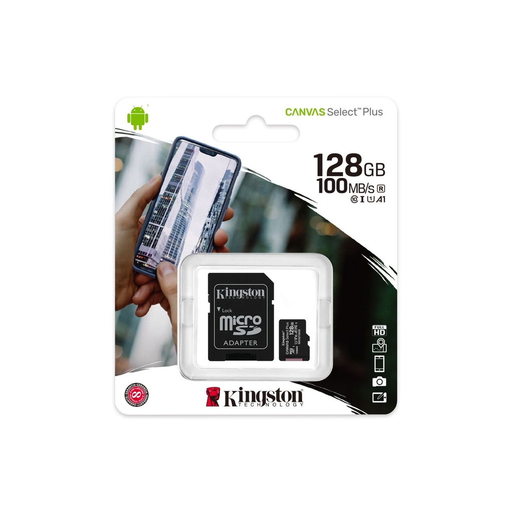 KINGSTON MICRO SD 128GB ADP CLASE10