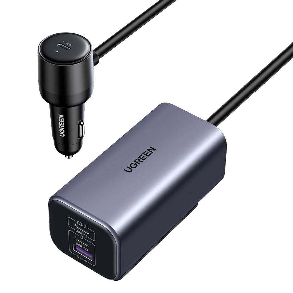 EC706 CARGADOR RAPIDO AUTO GaN 4 PUERTOS 150W