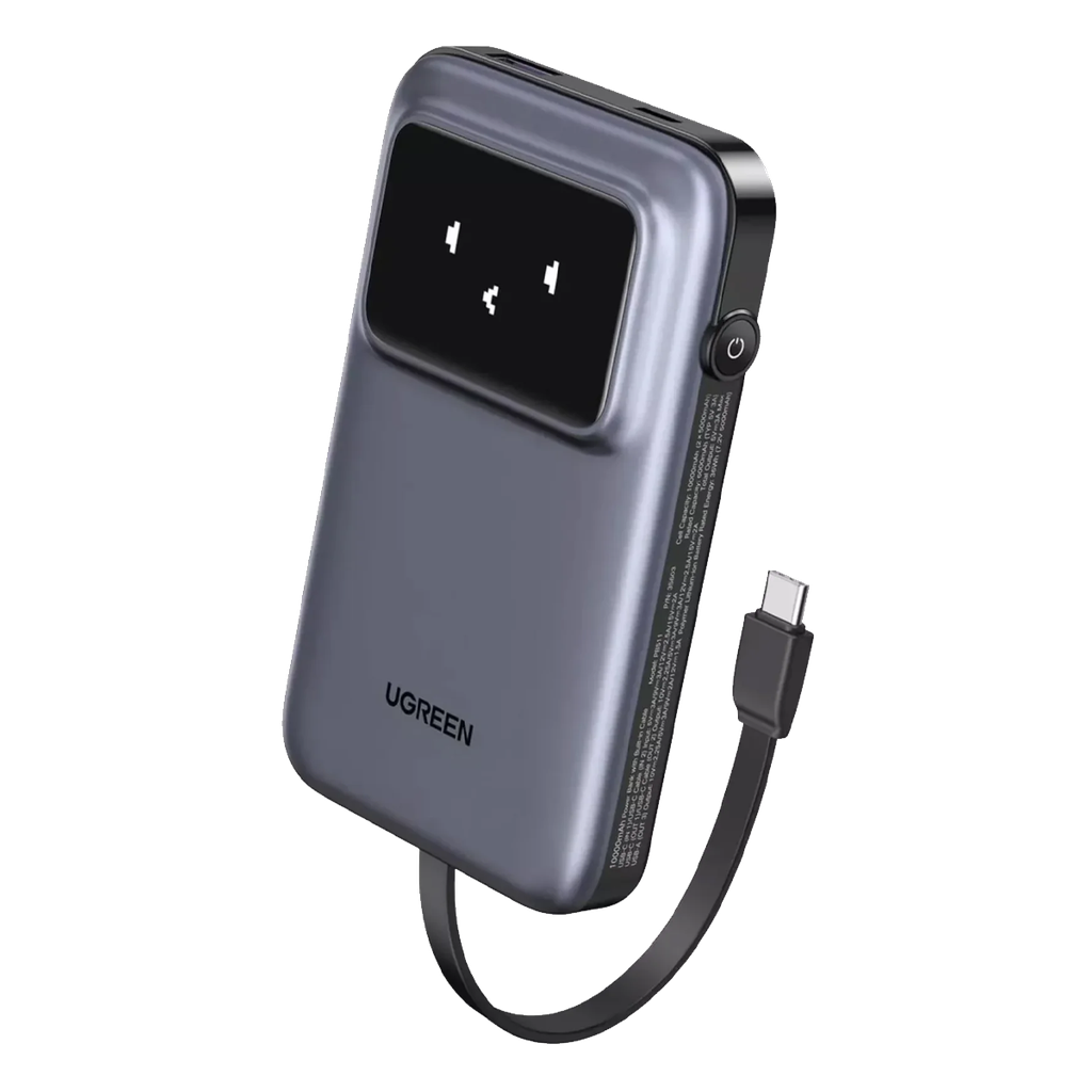 PB511 POWER BANK 10.000 mAh CON CABLE INCORPORADO PURPLE