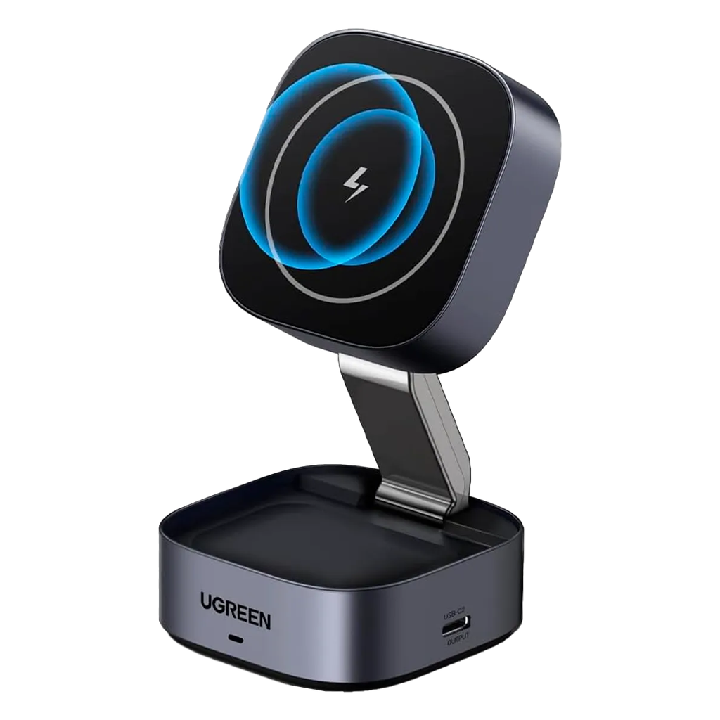 W702 CARGADOR INALAMBRICO MAGNETICO 2 EN 1 (IPHONE + AIRPODS) 15W Qi2