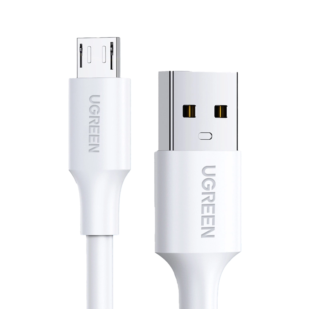 US289 CABLE USB 2.0A a MICRO USB NIQUELADO 2M BLANCO
