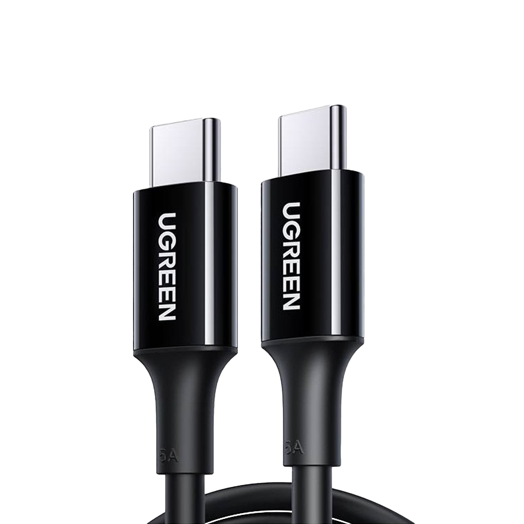US300 CABLE CARGA RAPIDA USB-C A USB-C PD 5A MAX 2M NEGRO