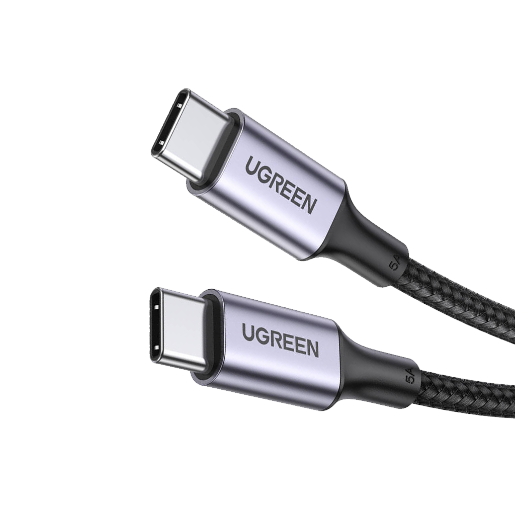 US316 CABLE DE CARGA RAPIDA USB-C a USB-C PD 5A MAX 1M NEGRO 