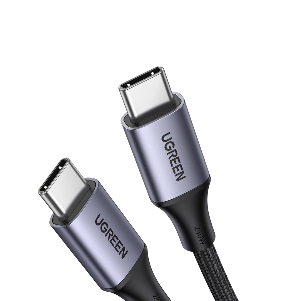 US535 CABLE CARGA RAPIDA USB-C A USB-C PD 5A MAX 2M GRIS