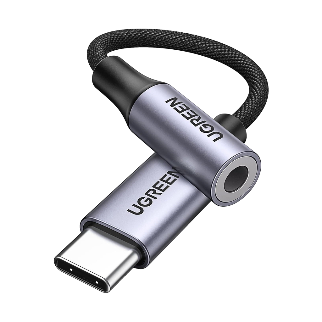 AV142 CABLE USB TIPO C A CONECTOR HEMBRA 3.5MM DE 10CM GRIS