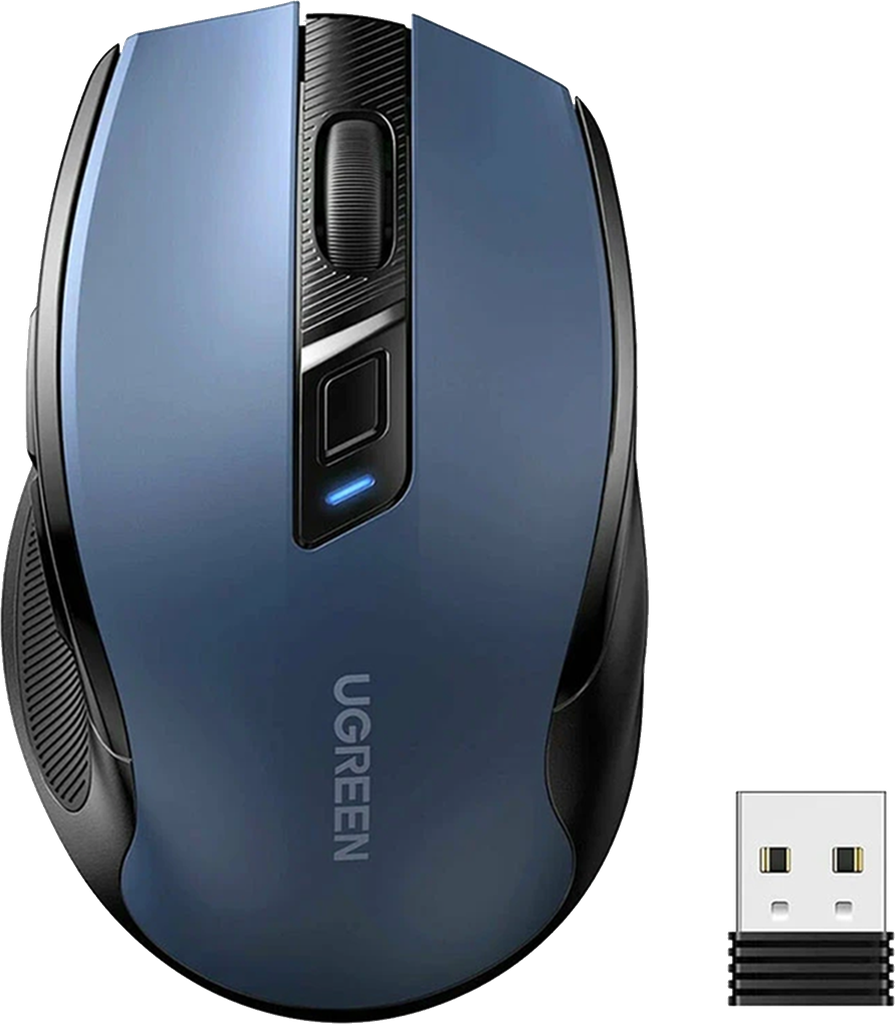 MU006 MOUSE WIRELESS ERGONOMICO 2.4G y 4000 DPI C/DISEÑO SILENCIOSO