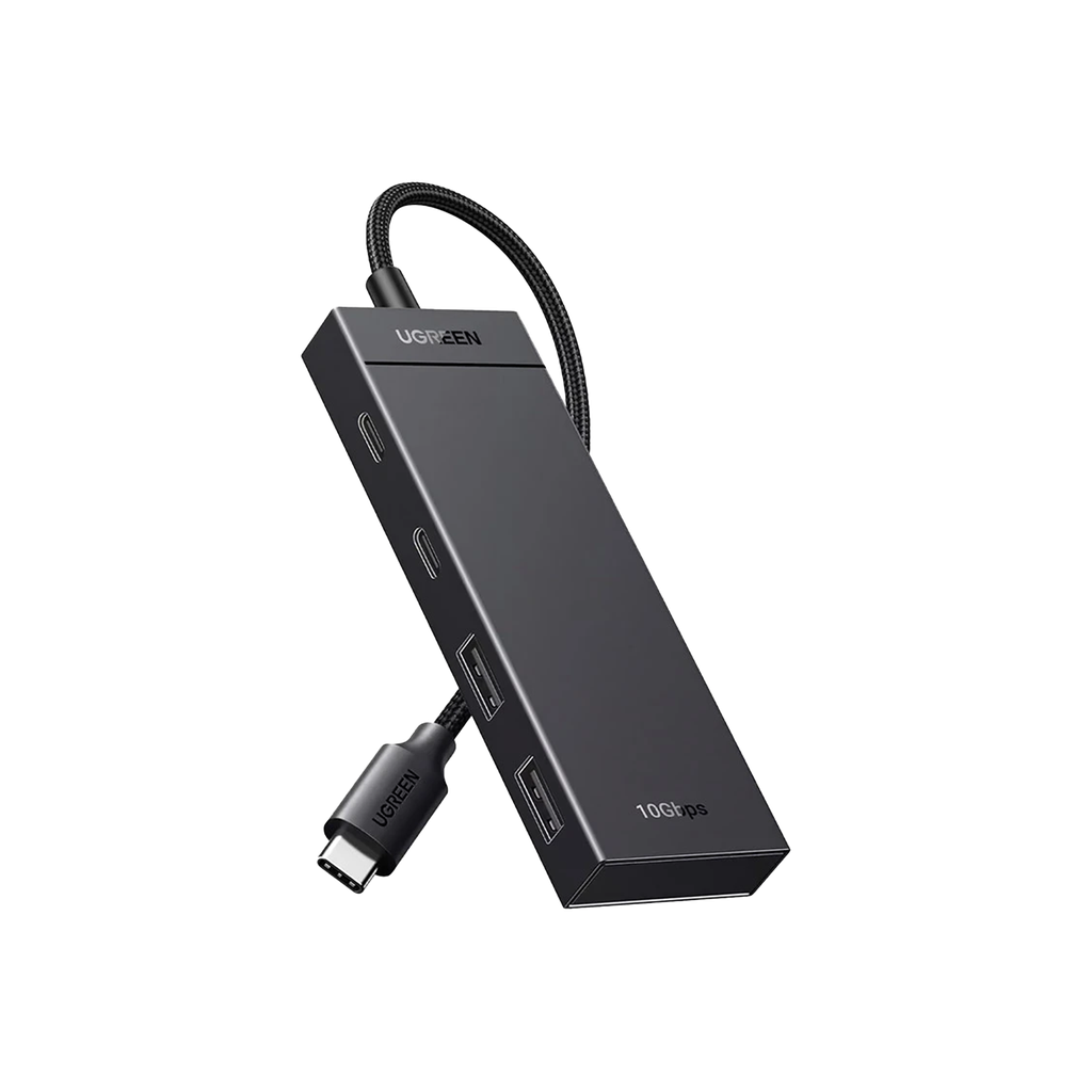 CM806  HUB USB C 3.2 GEN 2 a 2 PUERTOS USB A + USB-C x 2 NEGRO