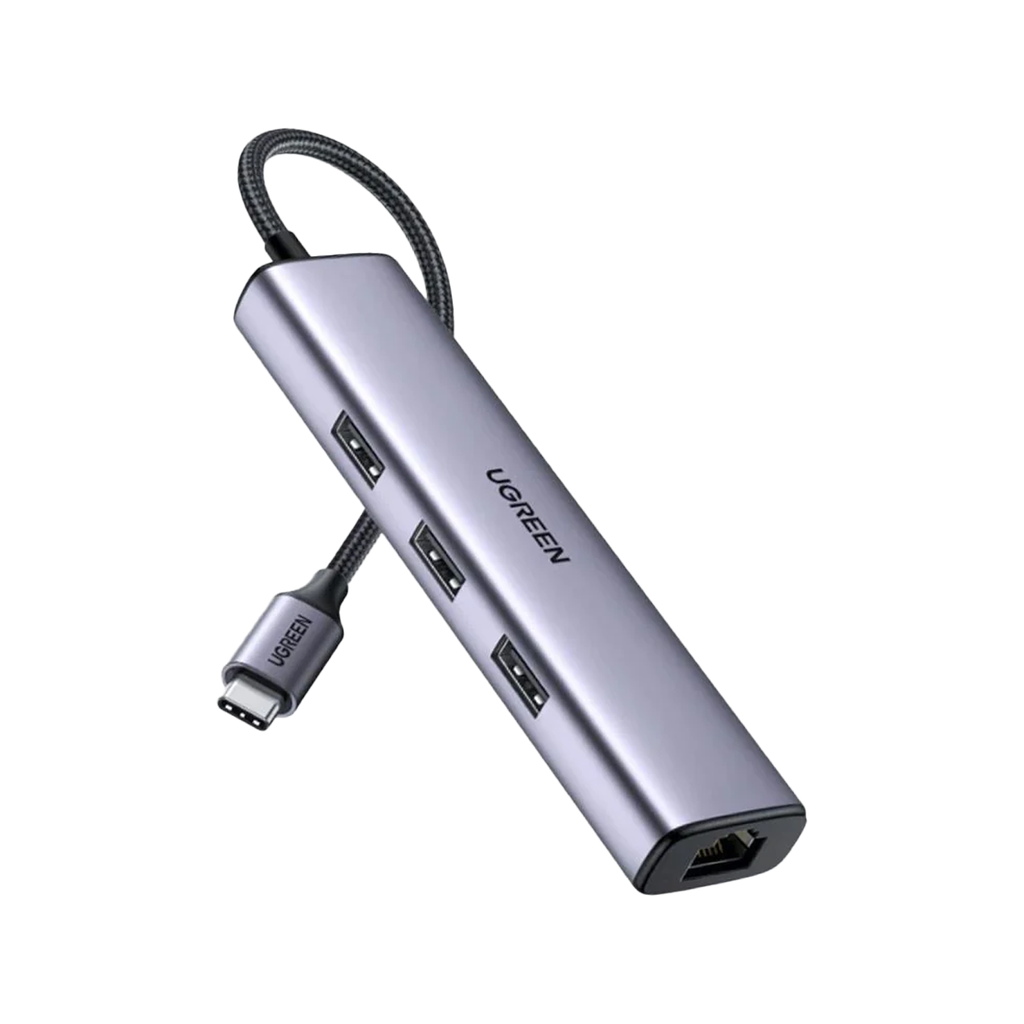 CM475 HUB USB C a 3 X USB A  + ETHERNET RJ45 (1000M)