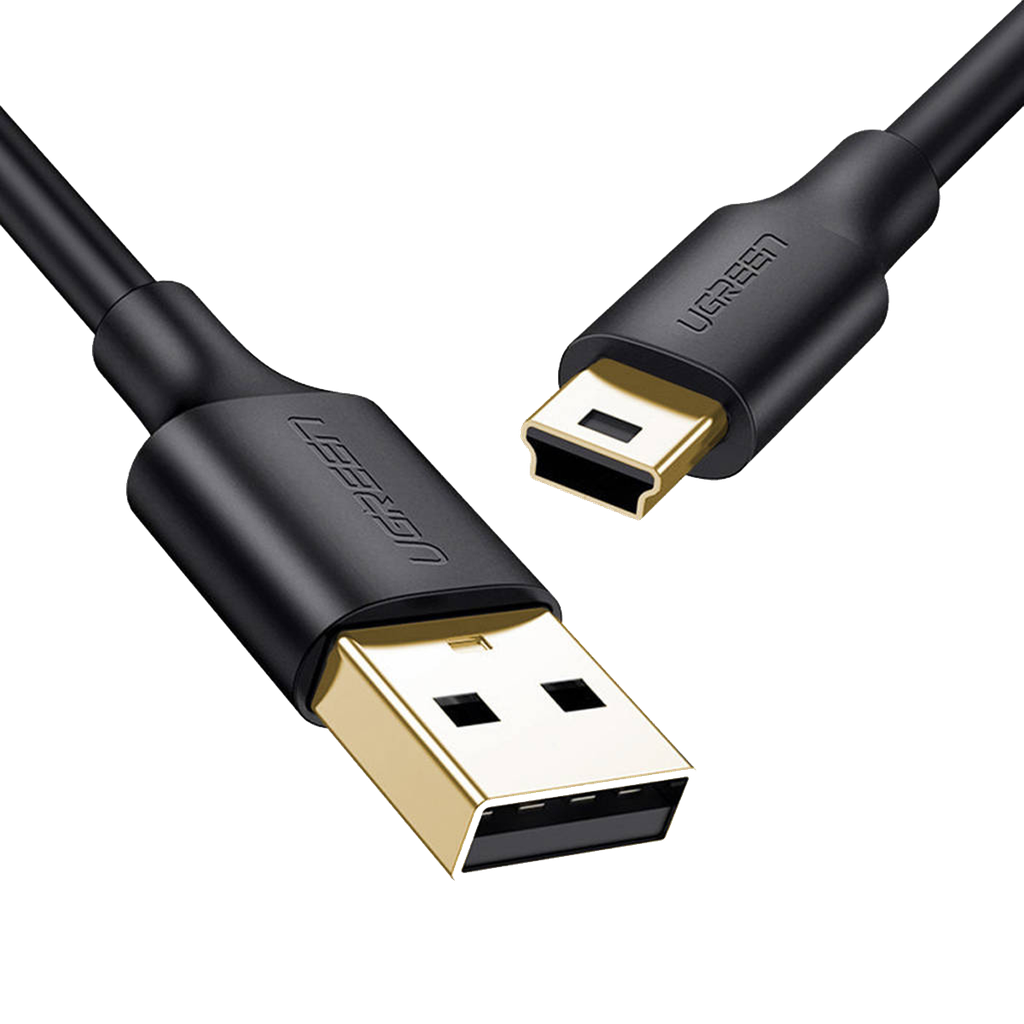 US132 CABLE USB 2,0A MACHO a MINI PINES MACHO 2M NEGRO