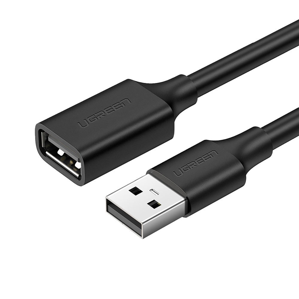 US103 CABLE USB 2.0 A-MACHO a A-HEMBRA 1M NEGRO