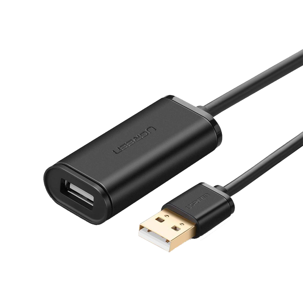 US121 CABLE EXTENSION ACTIVO USB 2.0 C/CHIPSET 10M NEGRO