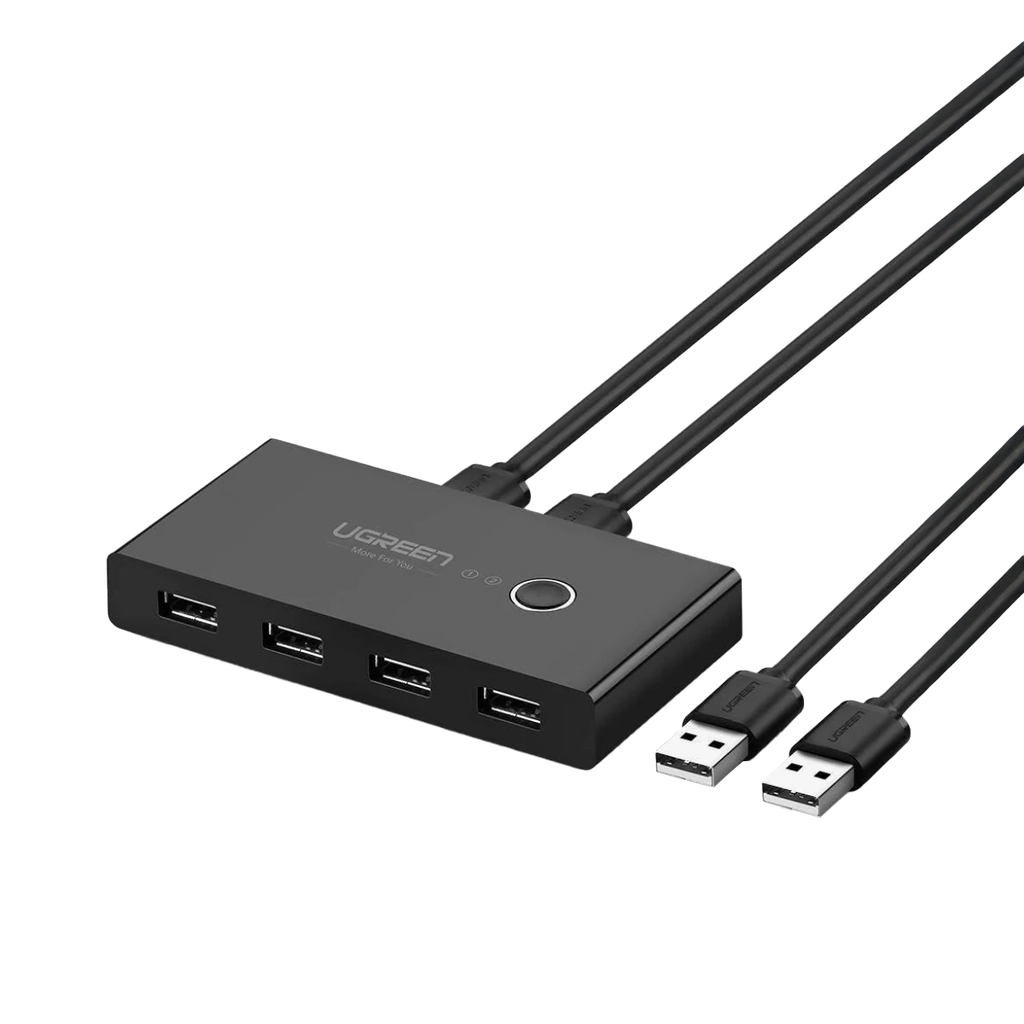 US216  CAJA SWITCH USB 3.0 de 2 ENTRADAS Y  4 SALIDAS