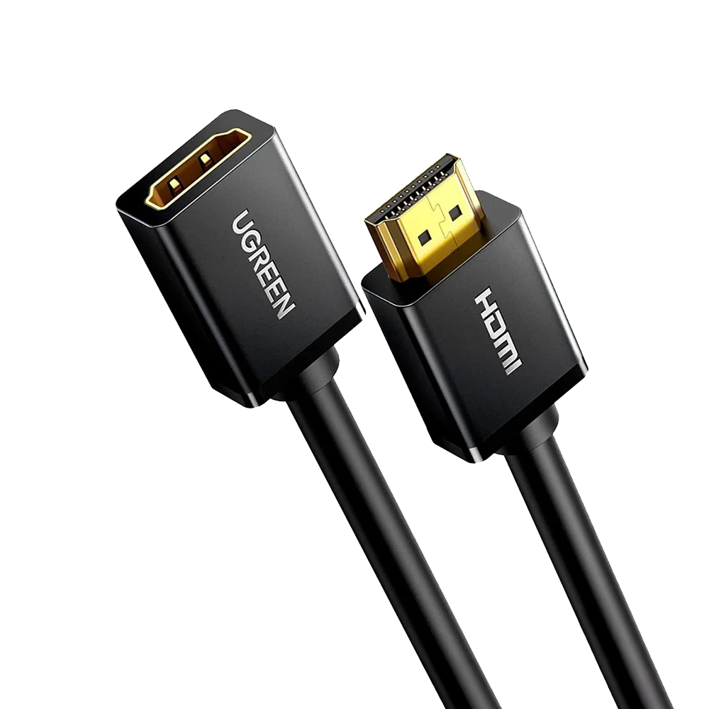 HD107 CABLE HDMI 4K MACHO A HEMBRA 1M NEGRO