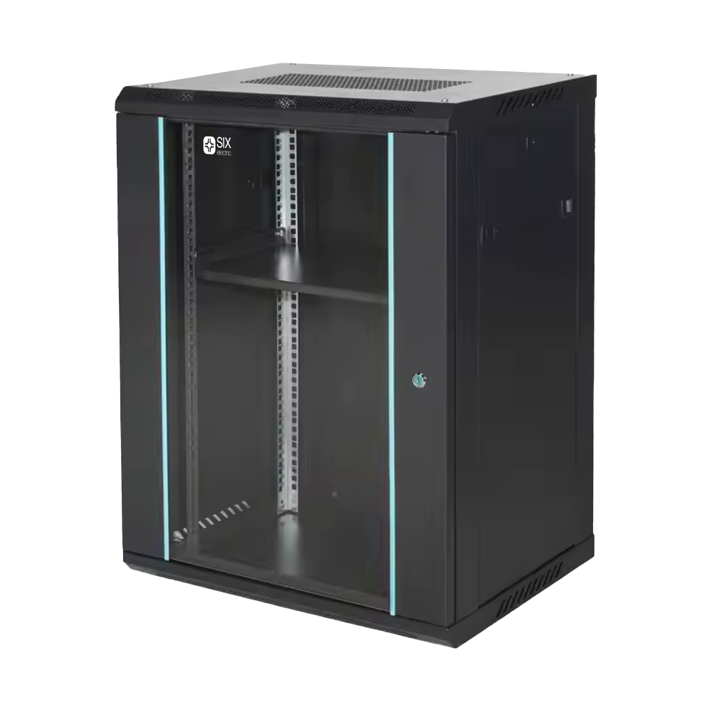 RACK MURAL 15U/450MM CON ESTANTE 264MM Y RUEDAS (DESARMADO)