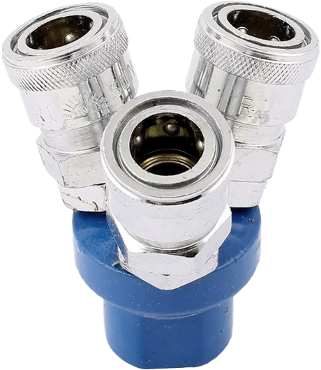 CONECTOR RAPIDO NEUMATICO (REDONDO DE TRES VIAS) SMY