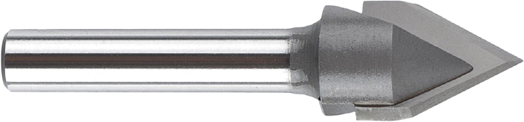 BROCA DE ENRUTADOR (FRESA DE RANURADO TIPO V) 1/4×1/4